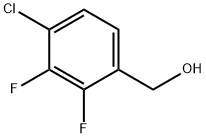 4-Chloro-2,3-difluorobenzyl alcohol 구조식 이미지