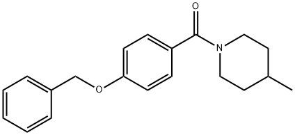1-[4-(benzyloxy)benzoyl]-4-methylpiperidine Structure