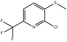 2-Chloro-3-methylthio-6-(trifluoromethyl)pyridine 구조식 이미지