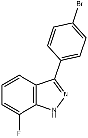 7-Fluoro-3-(4-bromophenyl)-1H-indazole Structure