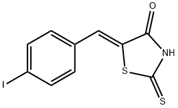 4-Thiazolidinone, 5-[(4-iodophenyl)methylene]-2-thioxo-, (Z)- 구조식 이미지
