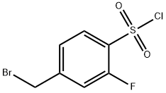 4-(Bromomethyl)-2-fluorobenzenesulphonyl chloride Structure