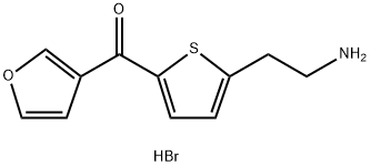 [5-(2-aminoethyl)-2-thienyl](3-furyl)methanone hydrobromide 구조식 이미지