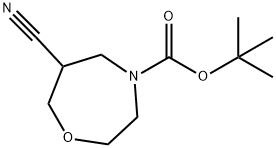 4-BOC-6-CYANO-1,4-OXAZEPANE Structure