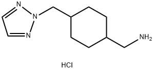 (4-((2H-1,2,3-triazol-2-yl)methyl)cyclohexyl)methanamine hydrochloride 구조식 이미지