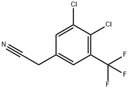 3,4-Dichloro-5-(trifluoromethyl)phenylacetonitrile Structure