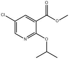 Methyl 5-chloro-2-(propan-2-yloxy)pyridine-3-carboxylate 구조식 이미지