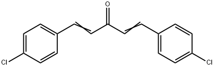 (1E)-1,5-bis(4-chlorophenyl)penta-1,4-dien-3-one 구조식 이미지