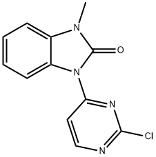 1-(2-chloropyrimidin-4-yl)-3-methyl-1,3-dihydro-2H-benzo[d]imidazol-2-one 구조식 이미지