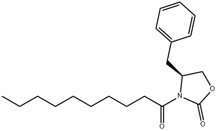 2-Oxazolidinone, 3-(1-oxodecyl)-4-(phenylmethyl)-, (4S)- Structure