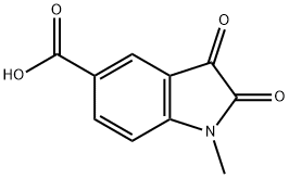 1-METHYL-2,3-DIOXOINDOLINE-5-CARBOXYLIC ACID Structure