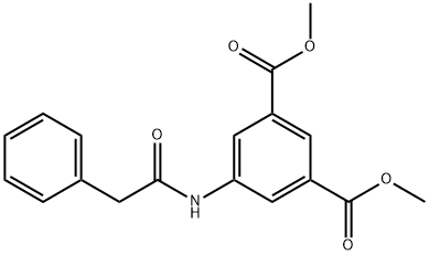 dimethyl 5-[(2-phenylacetyl)amino]benzene-1,3-dicarboxylate Structure