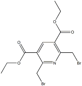 3,5-Pyridinedicarboxylic acid, 2,6-bis(bromomethyl)-, diethyl ester Structure