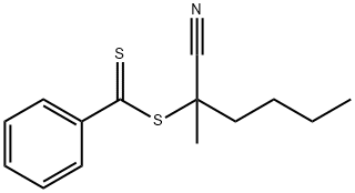 2-Cyano-2-hexylbenzodithiolate 구조식 이미지