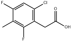 6-Chloro-2,4-difluoro-3-methylphenylacetic acid Structure