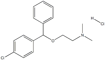 2-(p-Chlorodiphenylmethoxy)-N,N-dimethylethylamine hydrochloride Structure