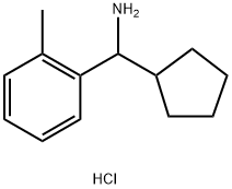 cyclopentyl(o-tolyl)methanamine hydrochloride 구조식 이미지