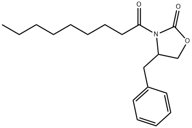 4-benzyl-3-nonanoyl-1,3-oxazolidin-2-one 구조식 이미지