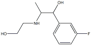 1-(3-fluorophenyl)-2-((2-hydroxyethyl)amino)propan-1-ol Structure