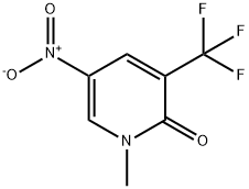 1-Methyl-5-nitro-3-trifluoromethyl-1H-pyridin-2-one Structure