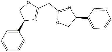 (4S)-4-phenyl-2-[[(4S)-4-phenyl-4,5-dihydro-1,3-oxazol-2-yl]methyl]-4,5-dihydro-1,3-oxazole Structure