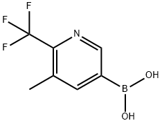 3-METHYL-2-TRIFLUOROMETHYLPYRIDINE-5-BORONIC ACID Structure