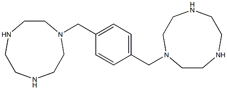 1H-1,4,7-Triazonine, 1,1'-[1,4-phenylenebis(methylene)]bis[octahydro- 구조식 이미지