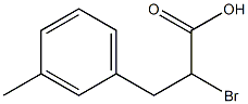 Benzenepropanoic acid, a-bromo-3-methyl- Structure