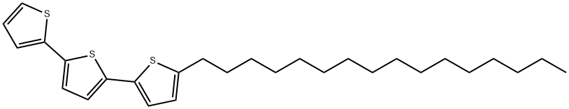 2,2':5',2''-Terthiophene, 5-hexadecyl- Structure