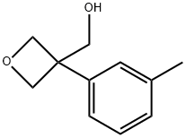 [3-(3-methylphenyl)oxetan-3-yl]methanol Structure