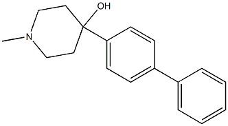 1-methyl-4-(4-phenylphenyl)piperidin-4-ol Structure