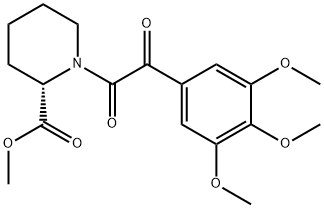 (S)-methyl 1-(2-oxo-2-(3,4,5-trimethoxyphenyl)acetyl)piperidine-2-carboxylate Structure