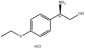 (R)-2-Amino-2-(4-(ethylthio)phenyl)ethanol hydrochloride Structure