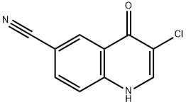 3-Chloro-4-oxo-1,4-dihydro-quinoline-6-carbonitrile Structure