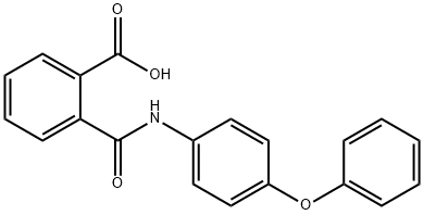 Benzoic acid, 2-[[(4-phenoxyphenyl)amino]carbonyl]- Structure