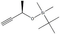 Silane, (1,1-dimethylethyl)dimethyl[[(1R)-1-methyl-2-propynyl]oxy]- 구조식 이미지