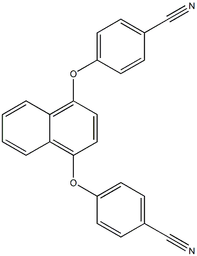 Benzonitrile, 4,4'-[1,4-naphthalenediylbis(oxy)]bis- Structure