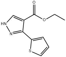 ethyl 5-(thiophen-2-yl)-1H-pyrazole-4-carboxylate Structure