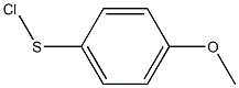 Benzenesulfenyl chloride, 4-methoxy- Structure