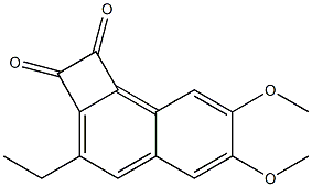 3-ethyl-6,7-dimethoxycyclobuta[a]naphthalene-1,2-dione Structure