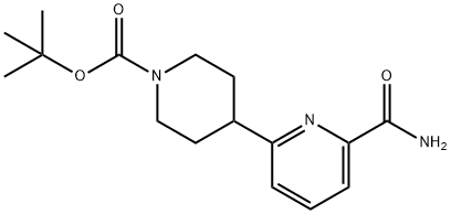 tert-butyl4-(6-carbamoylpyridin-2-yl)piperidine-1-carboxylate Structure