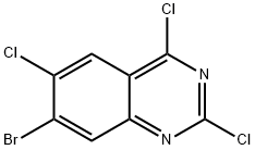 7-Bromo-2,4,6-trichloroquinazoline 구조식 이미지