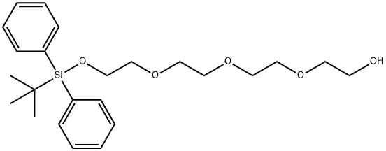 2,2-dimethyl-3,3-diphenyl-4,7,10,13-tetraoxa-3-silapentadecan-15-ol Structure