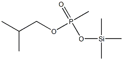 Phosphonic acid, methyl-, 2-methylpropyl trimethylsilyl ester Structure