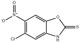 5-chloro-6-nitro-1,3-benzoxazole-2-thiol Structure