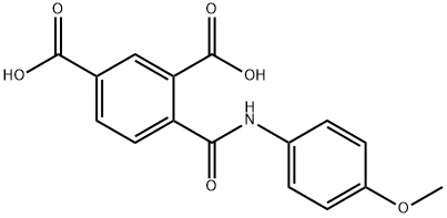 4-((4-methoxyphenyl)carbamoyl)isophthalic acid Structure