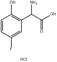 2-Amino-2-(5-fluoro-2-hydroxyphenyl)acetic acid hydrochloride Structure