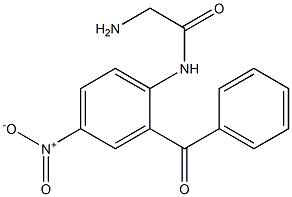 Acetamide, 2-amino-N-(2-benzoyl-4-nitrophenyl)- 구조식 이미지