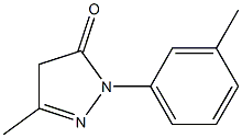 3-methyl-1-m-tolyl-1H-pyrazol-5(4H)-one Structure