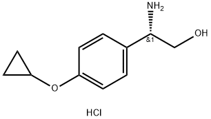 (S)-2-Amino-2-(4-cyclopropoxyphenyl)ethanol hydrochloride Structure